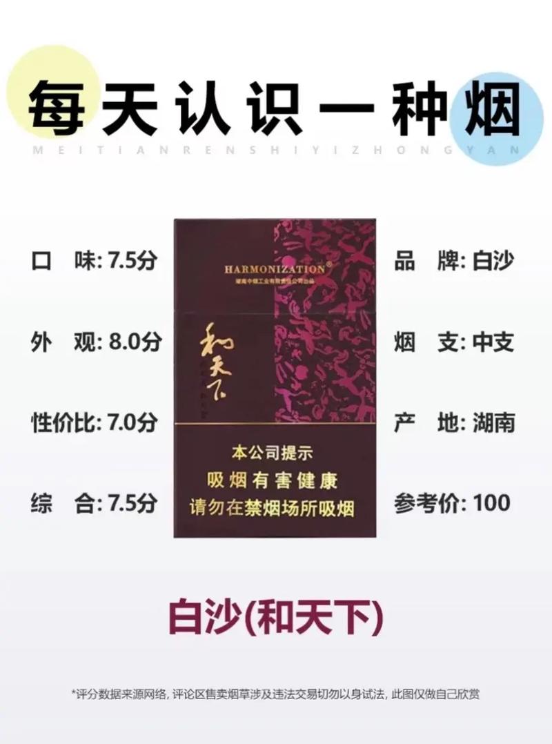白沙（紫和）香烟